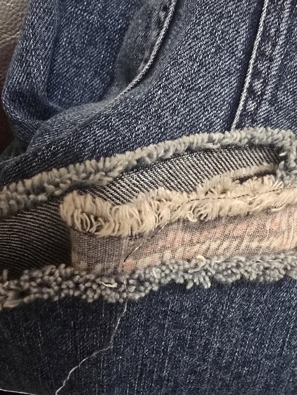 Free People Flared Jeans with Paisley inset (28) - Picture 6 of 10